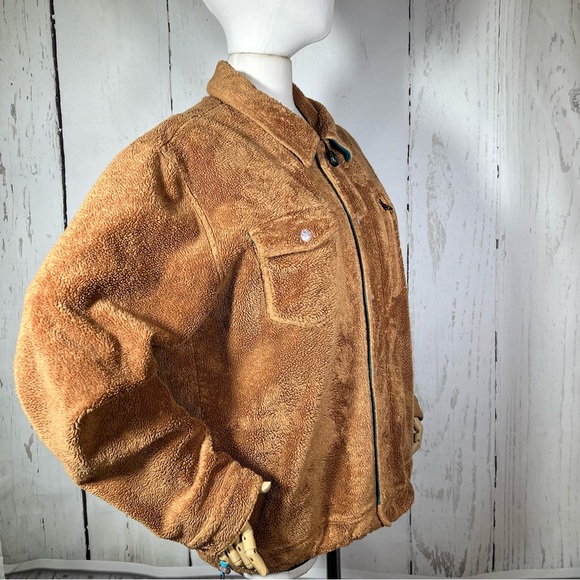 Adidas x Opening Ceremony Collab Fleece Shirt Jacket Men’s Size Large HTF RARE - Picture 4 of 16